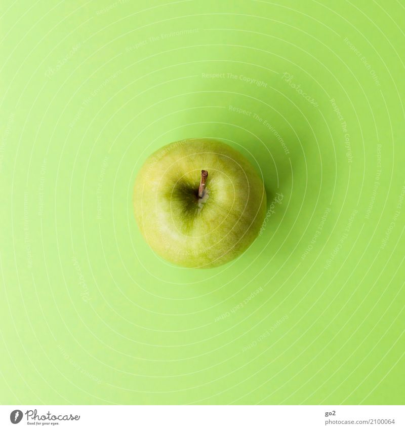 Green apple Food Fruit Apple Nutrition Eating Organic produce Vegetarian diet Diet Fasting Healthy Healthy Eating Esthetic Simple Delicious Apple stalk Dentist