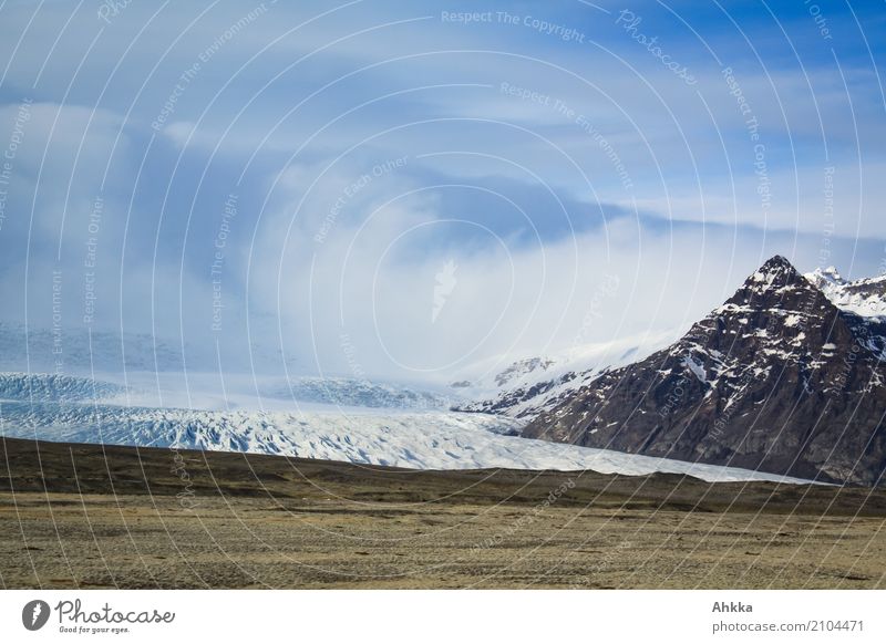 Iceland, Glacier Vacation & Travel Adventure Far-off places Freedom Nature Landscape Elements Clouds Frost Peak Uniqueness Apocalyptic sentiment Climate Complex