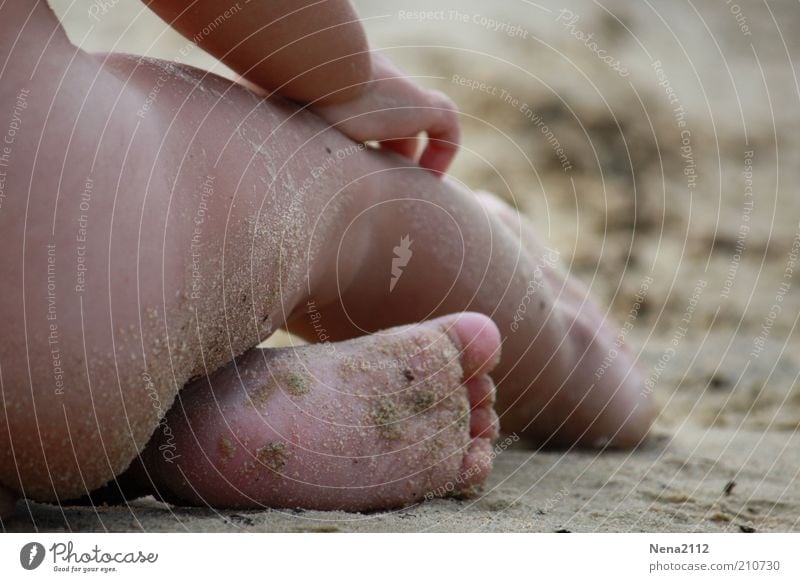 lake, sand & sun... Joy Body Vacation & Travel Summer Summer vacation Sunbathing Beach Child Toddler Girl Infancy Life Arm Hand Bottom Legs Feet 1 Human being