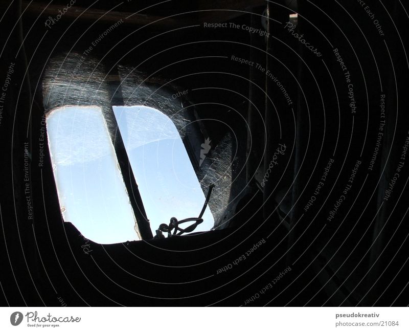 Norbert Window Spider's web Dirty Vista Attic Hatch Sky Old