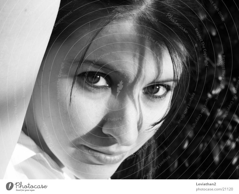 J.S.H. - "Mh? Woman Portrait photograph Mistrust Skeptical Think Timidity Facial expression Face Tilt