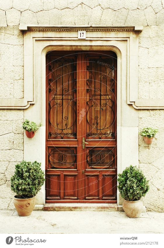 C'est la door. Museum Esthetic Door Gate Closed Mediterranean Spain Majorca Valldemossa 17 Front door Wood Beautiful Ancient Historic Historic Buildings