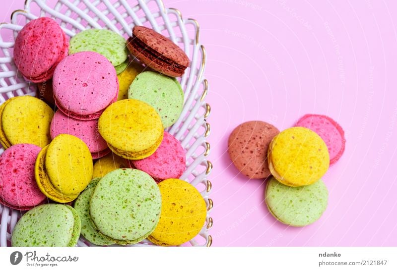 Download Multicolored Macarons In A Paper Box A Royalty Free Stock Photo From Photocase PSD Mockup Templates