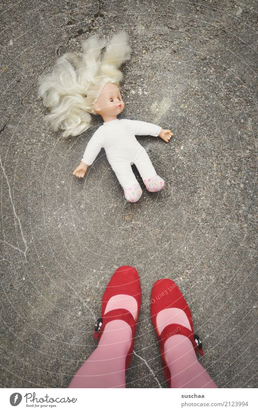 discarded .. childhood Doll Toys Figure Hair and hairstyles Limbs Child Infancy Childhood memory Throw away Arranged Defective Memory Grief Time Past Feet Legs