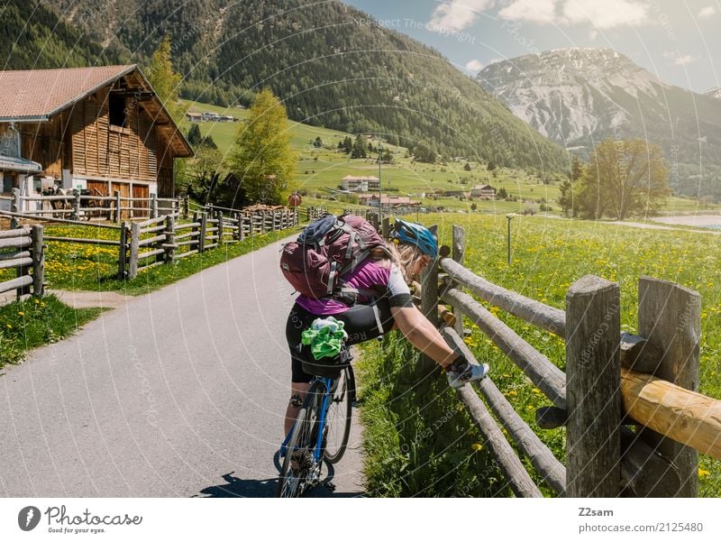 Break!!!!!!! Leisure and hobbies Vacation & Travel Adventure Cycling tour Summer vacation Young woman Youth (Young adults) 18 - 30 years Adults Nature Landscape