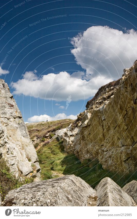 Rock at the Pointe de Menhir Vacation & Travel Tourism Trip Summer Summer vacation Hiking Nature Landscape Elements Beautiful weather Hill Mountain Canyon Ocean