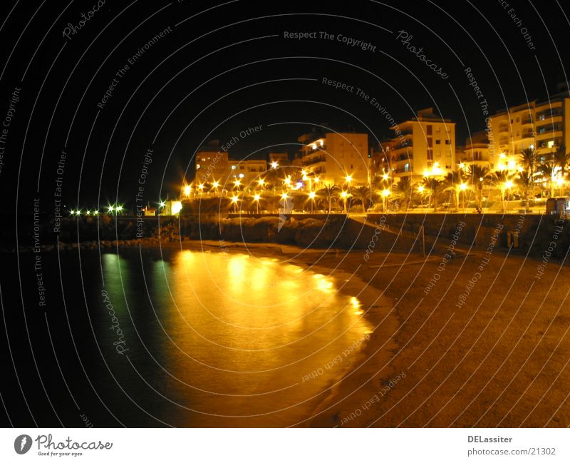 Spanish Evening Night Beach High-rise Spain reflection L'Ametlla de Mar