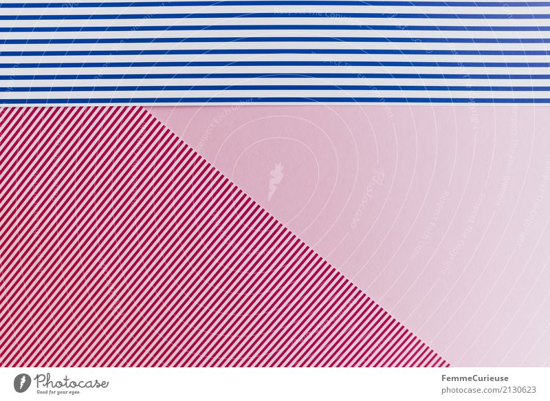 Sample (01) Paper Multicoloured Reddish white Blue-white White Pink Stripe Striped Pattern Cardboard Colour Play of colours Simple Background picture Handicraft