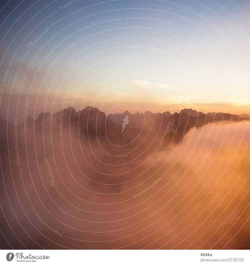 Early Morning Summit Reward Landscape Elements Clouds Night sky Sunrise Sunset Climate Mountain Peak Lofotes Illuminate Esthetic Exotic Fantastic Gigantic Moody