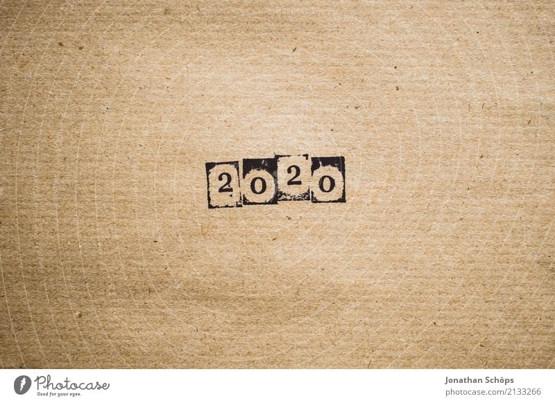 2020 Stationery Future Text Background picture Typography Paper Minimalistic Pistil Brown Wrapping paper Year Year date Calendar Forward-looking