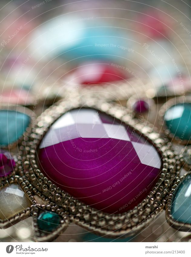 piece of jewellery Glass Sharp-edged Elegant Violet Jewellery Bangle Accessory Old Glittering Colour photo Blur Shallow depth of field Ground down