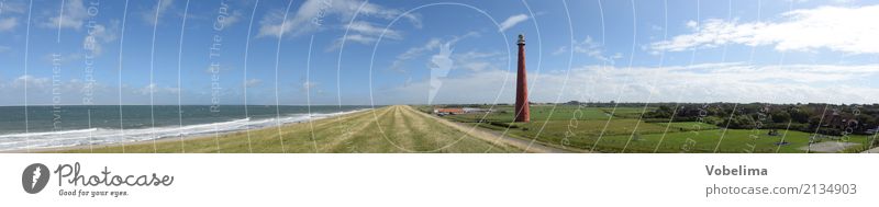 Lighthouse of Den Helder Environment Nature Landscape Water Sky Clouds Summer Coast North Sea Ocean The Hero Netherlands Europe Deserted Tourist Attraction