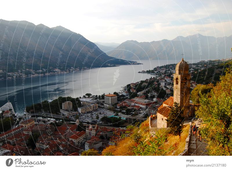 Kotor | Montenegro Vacation & Travel Tourism Adventure Far-off places Summer Summer vacation Ocean Mountain Hiking Nature Landscape Sky Sunrise Sunset Autumn