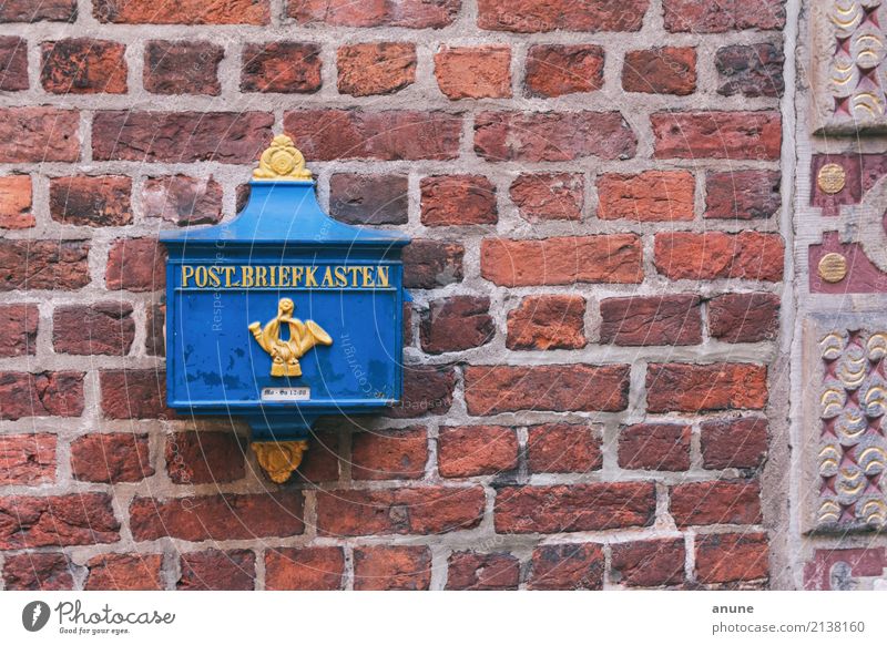 You've got mail! Logistics Services Mail To talk Print media Old town Wall (barrier) Wall (building) Brick Communicate Write Historic Original Retro Beautiful