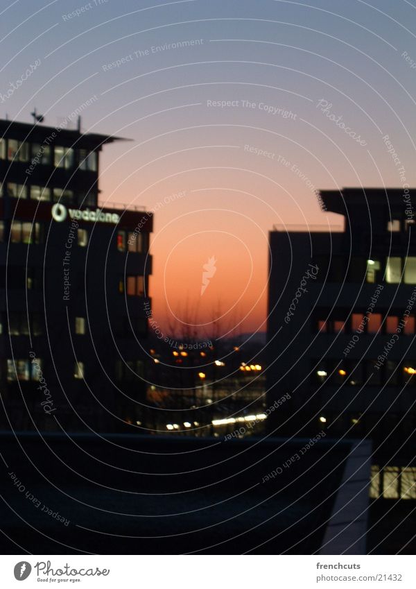 night over stuttgart Evening Stuttgart Moody Night Leisure and hobbies Dusk Skyline