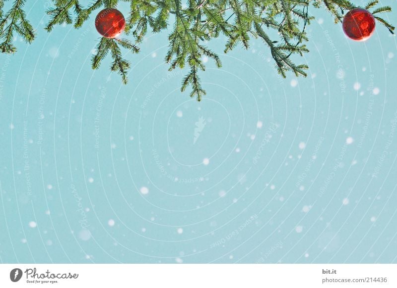 snowflake (I) Sky Winter Ice Frost Snow Snowfall hang Kitsch Crazy Blue Red Christmas & Advent Christmas tree Christmas decoration Sphere Glitter Ball