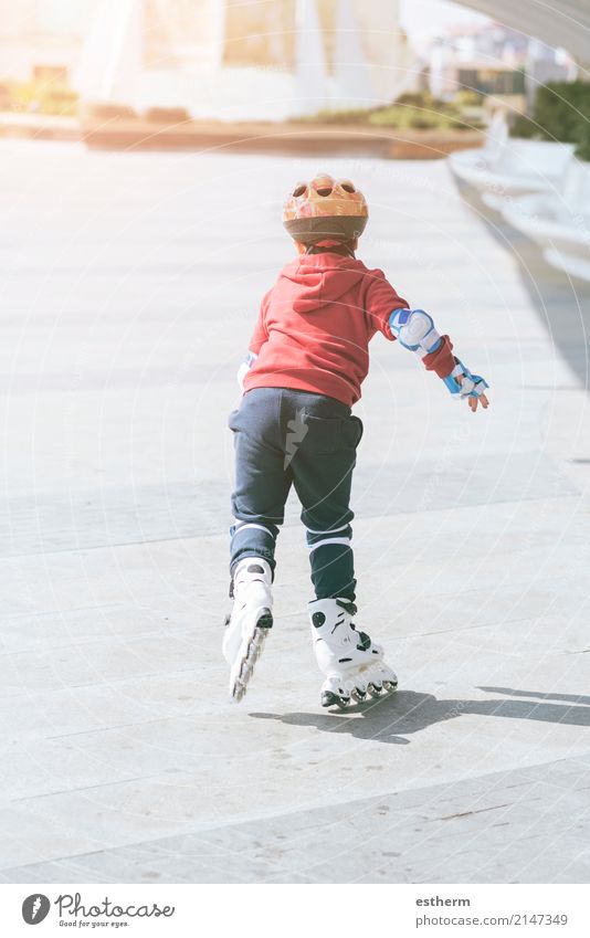 child outdoor roller skates in park Lifestyle Leisure and hobbies Playing Children's game Sports Fitness Sports Training Human being Masculine Toddler