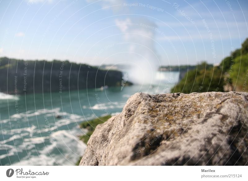 Niagara Falls (Ontario) Canada Relaxation To enjoy Colour photo Exterior shot Deserted Day Blur Rock Stone Landscape Beautiful weather River Waterfall