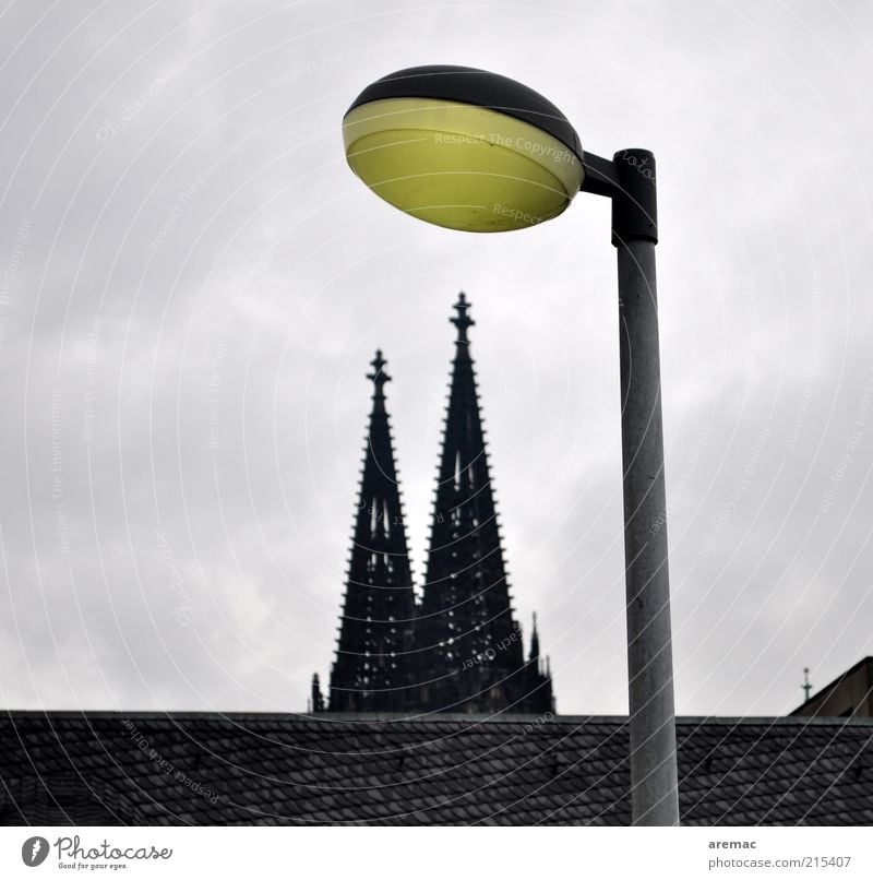 Dome with lighting Cologne Germany Europe Deserted House (Residential Structure) Church Manmade structures Building Architecture Roof Tourist Attraction