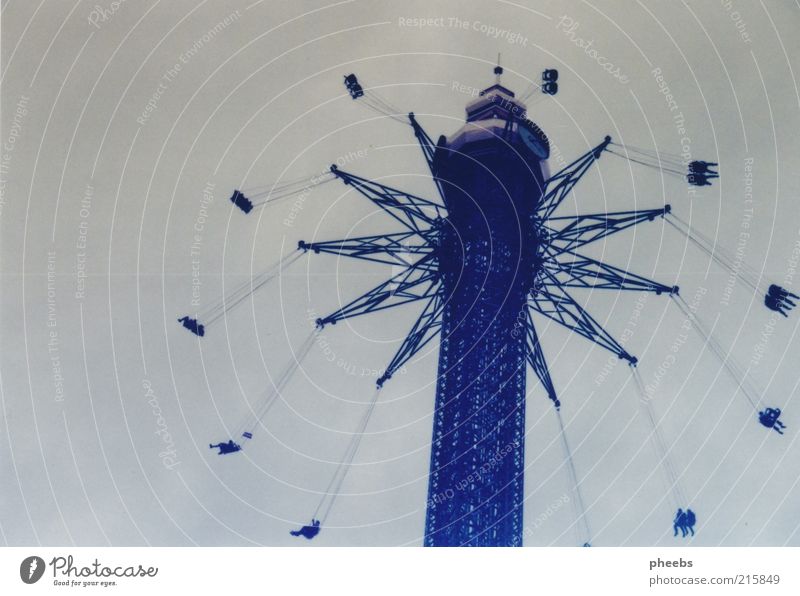 I am a spinning top ... Carousel Gyroscope Vienna Prater Amusement Park Air Above Upward Tower praterstern Fairs & Carnivals Chairoplane Flying