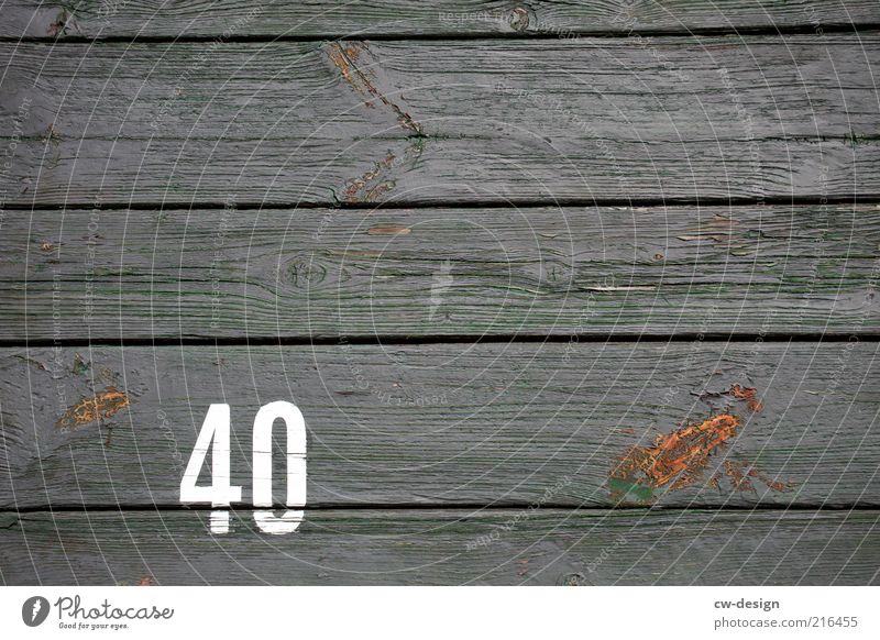 from 40. Wood Sign Digits and numbers Old Retro Trashy Gray White Decline Transience Wooden wall Information Gloomy Wooden fence Wooden floor Facade Cladding