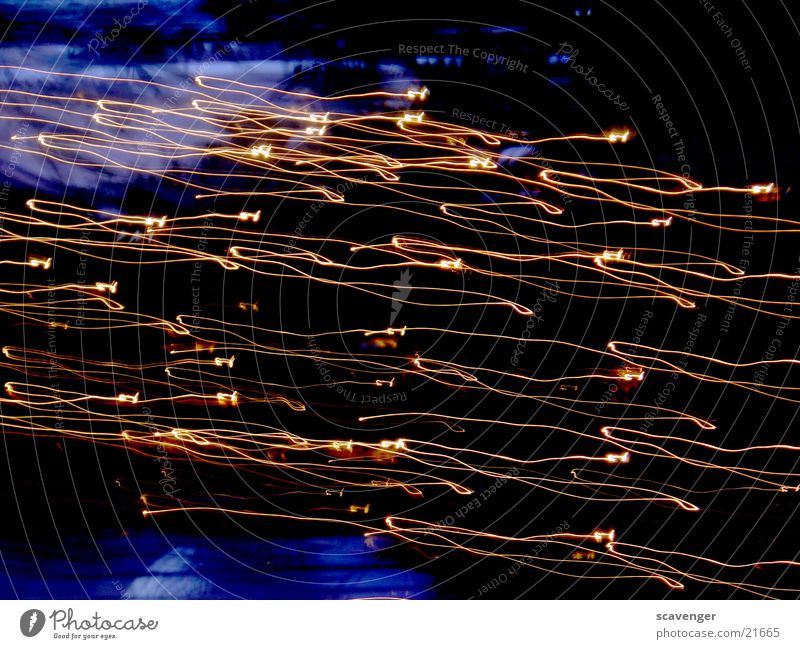 tadpole Speed Multiple Style Black White Yellow Long exposure Light Movement Many Reaction