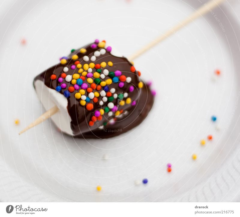 Yum! Chocolate! Food Dessert Candy Crockery Sweet Soft Blue Multicoloured Yellow Green Violet Pink Red White drarock Purple sprinkle sprinkles rainbow sprinkles