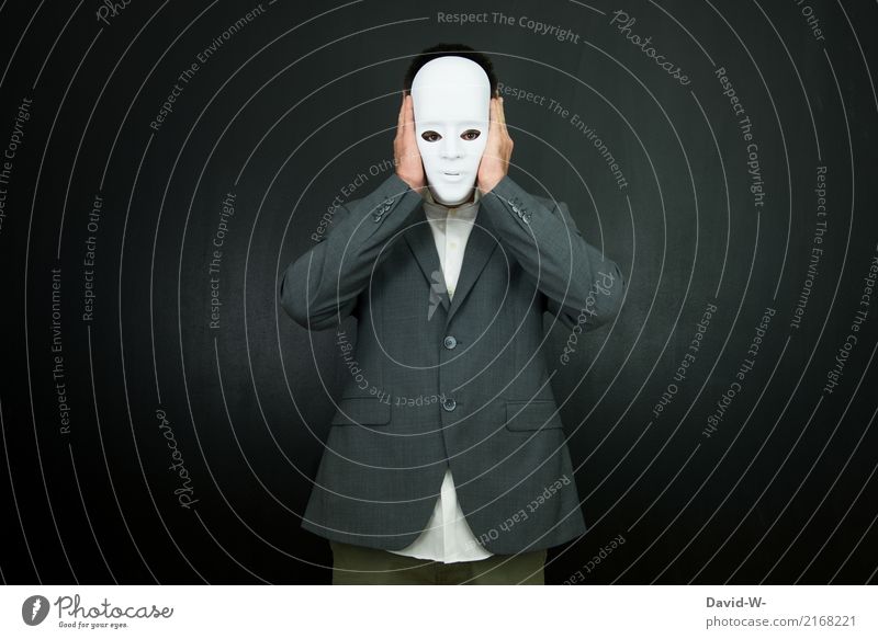 Anonymous Lifestyle Luxury Elegant Style Beautiful Carnival Hallowe'en Human being Masculine Man Adults Face 1 Art Actor Observe Communicate Illness Hide Shame