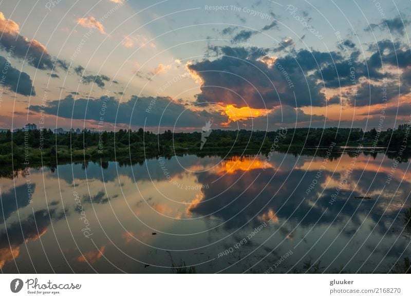 Dramatic Sunset Reflects In The Water A Royalty Free Stock Photo From Photocase