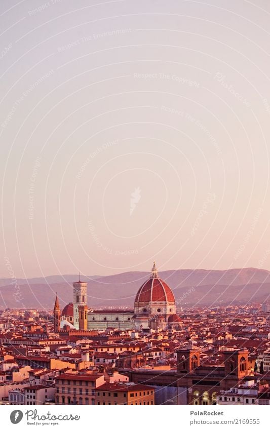 #A# D'oro Firenze Town Esthetic Florence Italy Tourist Attraction Domed roof Roof destination Colour photo Multicoloured Exterior shot Experimental Deserted