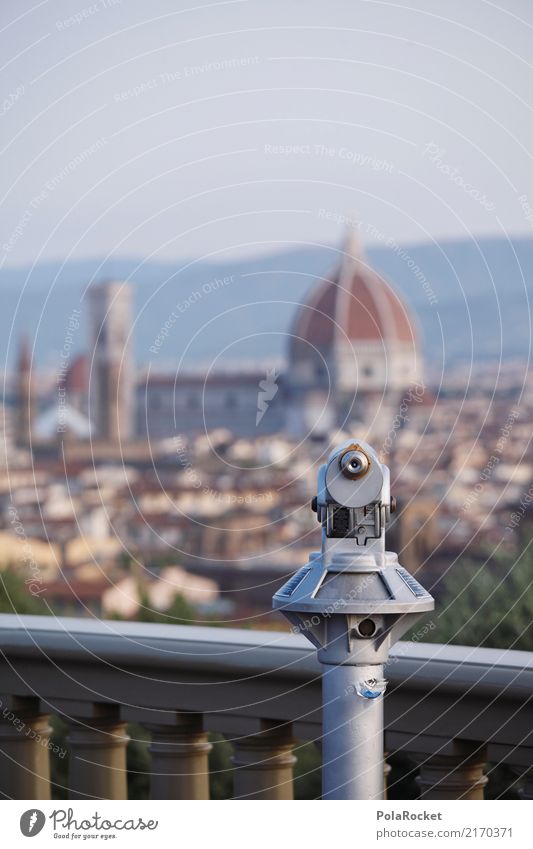 #A# Baroque look Art Esthetic Florence Italy Italian Telescope Tourism City trip Tourist Attraction Summer vacation Colour photo Subdued colour Exterior shot
