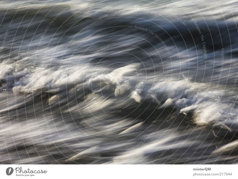 Movement. Esthetic Waves Swell Undulation Wave break Motion blur Kinetic energy Blur Distorted Action Foam White Sea water Ocean Power Energy Rapid Current Surf
