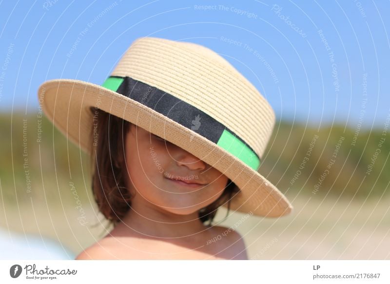hat on your head 2 Lifestyle Elegant Style Leisure and hobbies Human being Feminine Child Baby Family & Relations Infancy Hat Beautiful Emotions Joy Happiness