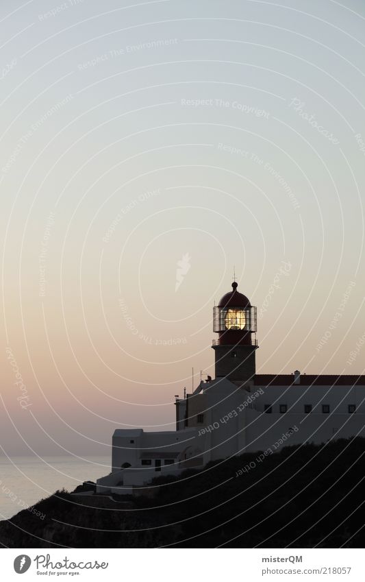 The last one turns off the light. Esthetic Contentment Lighthouse Signal Dusk Tower Idyll Vacation & Travel Vacation mood Vacation photo Vacation destination