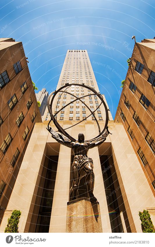View upwards 4 New York City Manhattan High-rise Worm's-eye view Tall Facade Atlas