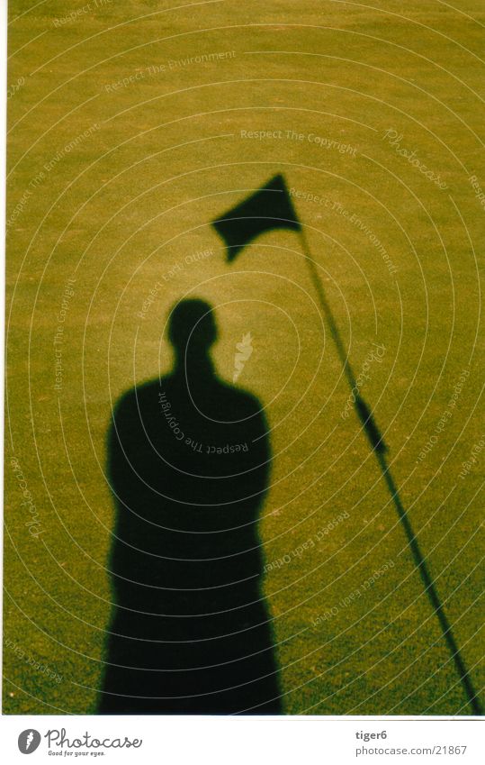 shadow golf Flag Shadow Sun siluhette Golf