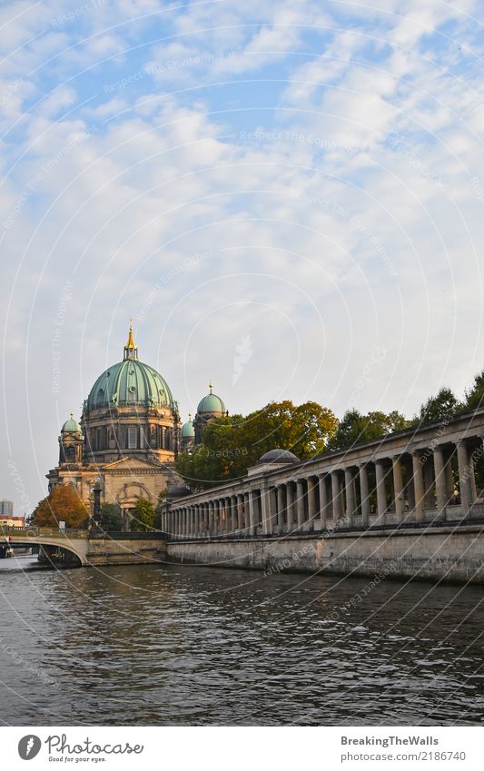 Berlin Cathedral (Berliner Dom) view with pillars of Museum Vacation & Travel Tourism Sightseeing City trip Architecture River Spree Museum island Colonnades
