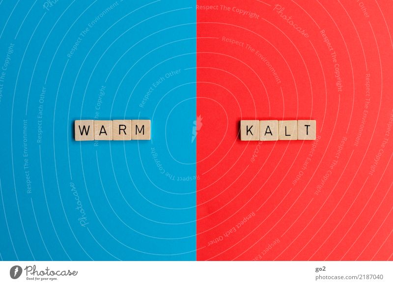 Warm / Cold Playing Characters Warmth Blue Red Climate Senses Argument Divide Irritation Change Converse Illogical Colour photo Interior shot Studio shot