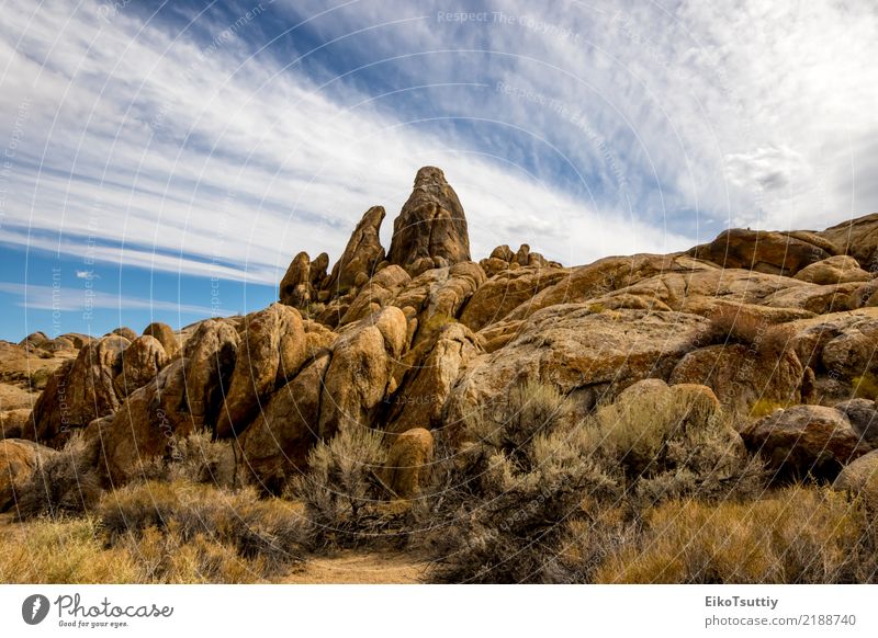 Rocks, Mountains and Sky at Alabama Hills Beautiful Vacation & Travel Camping Summer Hiking Nature Landscape Plant Earth Sand Clouds Park Old Blue 395 America