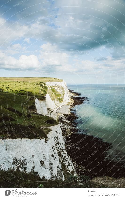 Shadow play on the cliffs Harmonious Well-being Contentment Relaxation Calm Leisure and hobbies Vacation & Travel Trip Adventure Far-off places Freedom