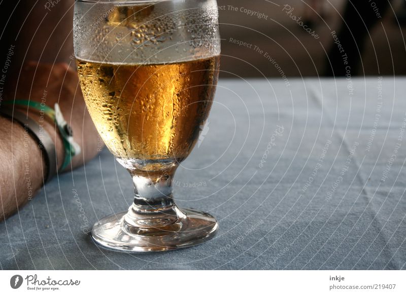 *zischhhhhhhhh* Nutrition Refreshment Beverage Alcoholic drinks Beer Glass Regulars Closing time Summer Drop Condensation Vice Thirst Alcoholism Underarm