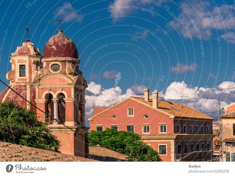 Churches Kérkira's Sky Tree Corfu Capital city Deserted House (Residential Structure) Dome Window Roof Vacation & Travel Looking Old Authentic Original