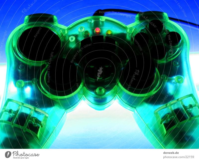 controllers PlayStation Green Transparent Bilious green Lighting Entertainment controler game console video game Joystick Illuminate