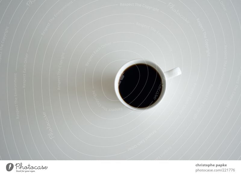 Coffee black without everything Beverage Hot drink Espresso Cup Stand Fragrance Simple Fluid Coffee cup Colour photo Subdued colour Interior shot Studio shot