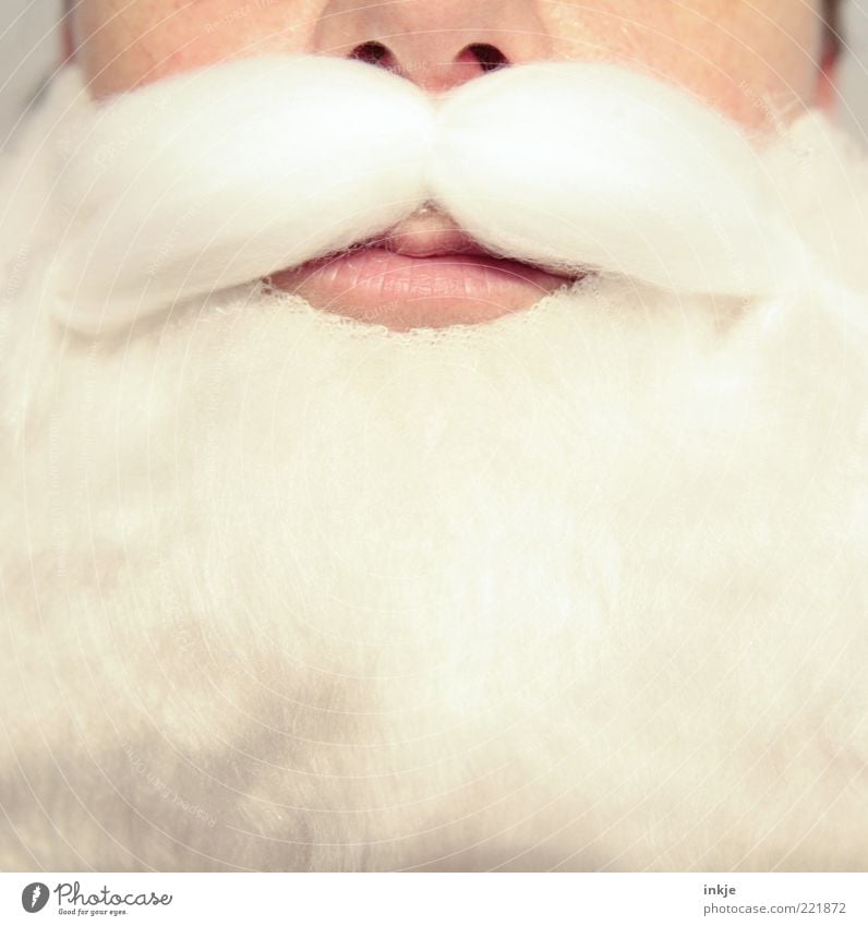 non-disclosure Feasts & Celebrations Santa Claus Carnival costume Facial hair Moustache Beard Cliche White Emotions Moody Obedient Dependability Truth Authentic