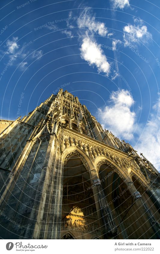 Ulm Cathedral LT14.11 Old town Church Dome Tower Manmade structures Building Architecture Facade Tourist Attraction Landmark Stone Historic Sustainability