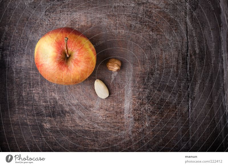 Apple, nut and almond kernel... Food Fruit Nut Almond Nutrition Organic produce Vegetarian diet Healthy Delicious Anticipation Expectation Colour photo
