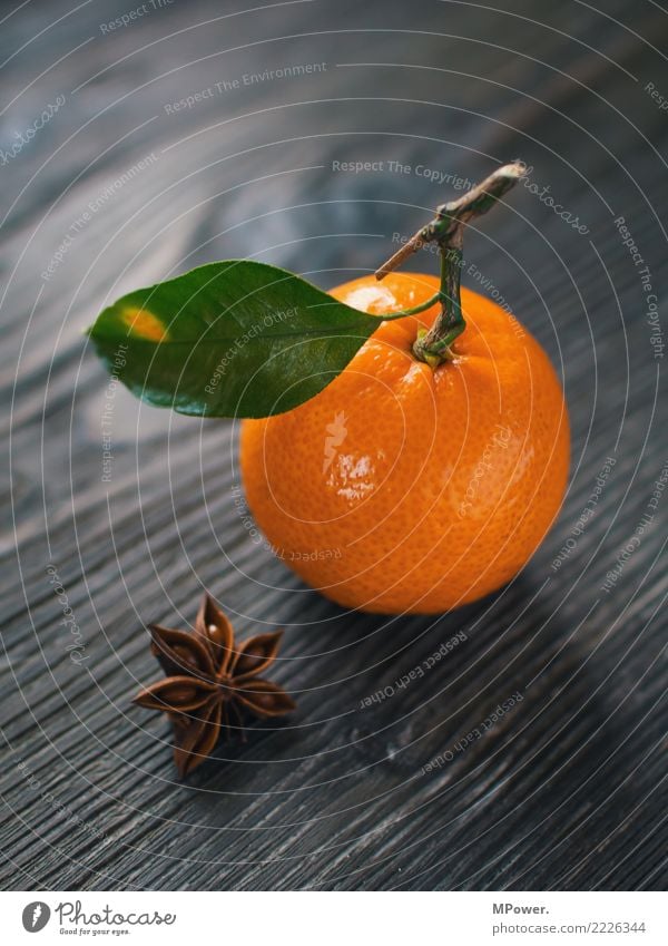 mandarin Food Tangerine Fruit Orange Leaf Vitamin Healthy Eating Delicious Organic produce Colour photo Studio shot Deserted Shallow depth of field