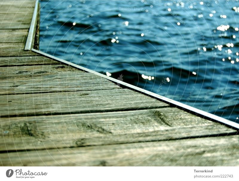 109daysago Ocean Lake Alster Footbridge Wood Sun Chopping board Jetty Reflection Surface of water Water reflection Waves Copy Space bottom