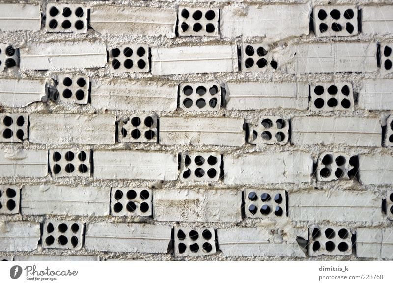 white brick wall Building Architecture Brick Old Dirty White Background picture construction structure geometric Weathered worn painted Rough Crooked Surface